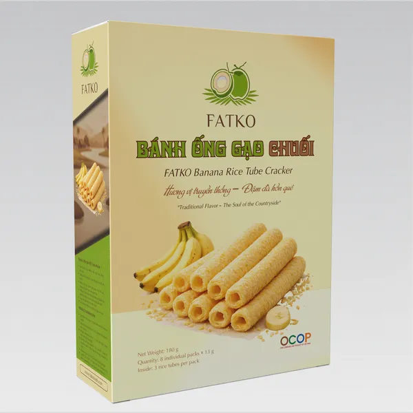 Bánh Ống Gạo Chuối FATKO