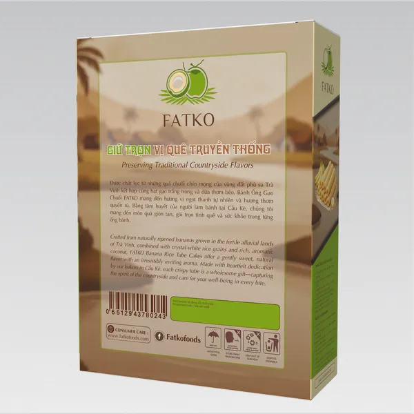 Bánh Ống Gạo Chuối FATKO