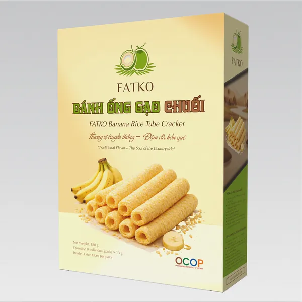 Bánh Ống Gạo Chuối FATKO