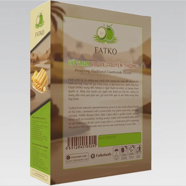 Bánh Ống Gạo Chuối FATKO