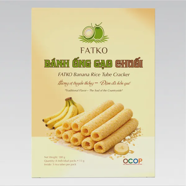 Bánh Ống Gạo Chuối FATKO