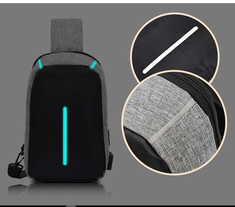 Túi đeo chéo nam vải Unisex phản quang có sạt USB L6 Shalla [đeo chéo nam giá sỉ rẻ] , hàng đẹp không lỗi , chính sách 1 đổi 1 , bảo hành sản phẩm cao , luôn quan tâm chất lượng
