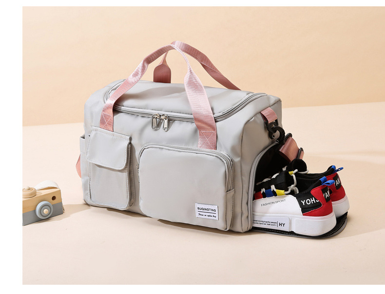 Túi xách đeo vai du lịch  Tập gym Hàn quốc có ngăn giày 8 màu đẹp nữ tính BuQing
