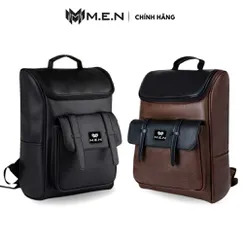 Balo Da PU thời trang Unisex Cao Cấp Chống nước Men Wasmax