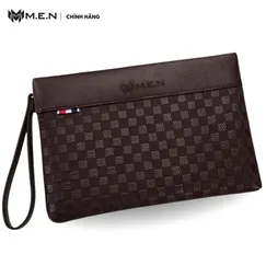 Ví cầm tay nam da cao cấp dạng hộp bảng lớn caro Màu Trơn KR09 Shalla [ví nam giá sỉ rẻ]