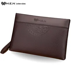 Ví cầm tay nam da cao cấp dạng hộp bảng lớn vân tròn KR09 Shalla