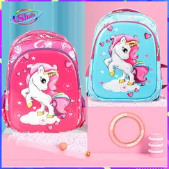 Balo cho bé gái in hình 3d ngựa PoNy thả tim thời trang dễ thương Shalla (Balo cho bé gái in hình 3d ngựa pony thả tim chuyên sỉ )