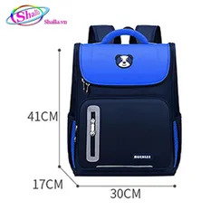 Balo chống gù Phản quang cho bé hình gấu trúc Shalla