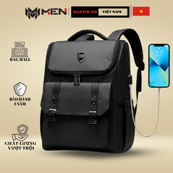 Balo có nắp gặp thời trang vừa laptop 15inch Unisex Cao Cấp Chống nước IMENI KEN1