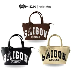 Túi quai xách nhỏ sài gòn 1975 công sở unisex sang trọng đa chức năng 