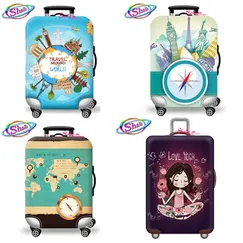 Áo trùm vali co giản 3d in hình 20 inch Shalla