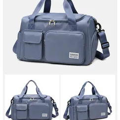 Túi xách đeo vai du lịch  Tập gym Hàn quốc có ngăn giày 8 màu đẹp nữ tính BuQing