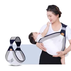 Địu em bé sơ sinh ngang hông phía trước một vai ôm sát người