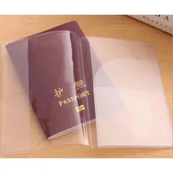 Bao vỏ bọc hộ chiếu passport trong suốt nhựa PVC loại dày combo 10 cái 