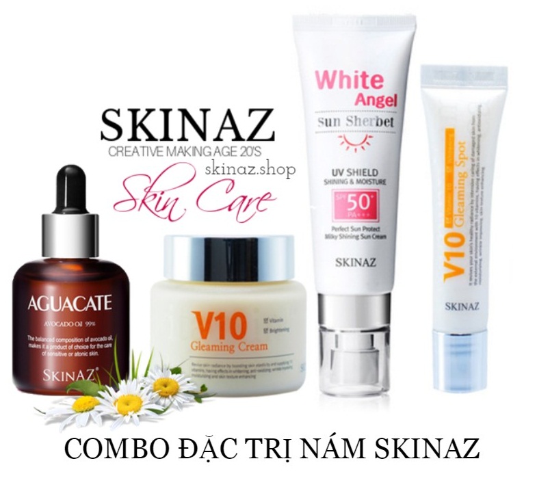 combo dac tri nam tan nhang skinaz