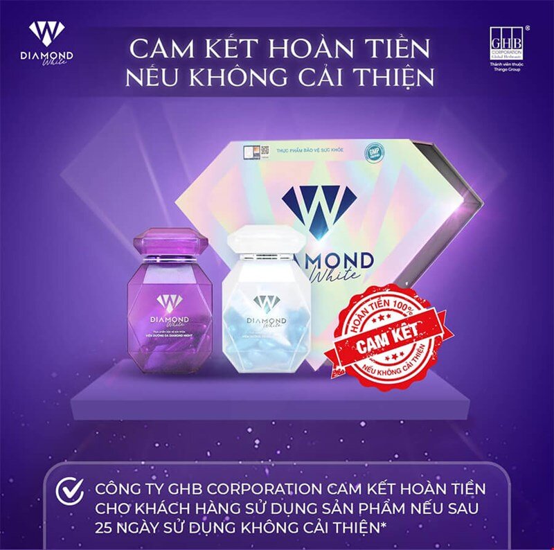 Viên uống Trắng Da Diamond White giá bao nhiêu