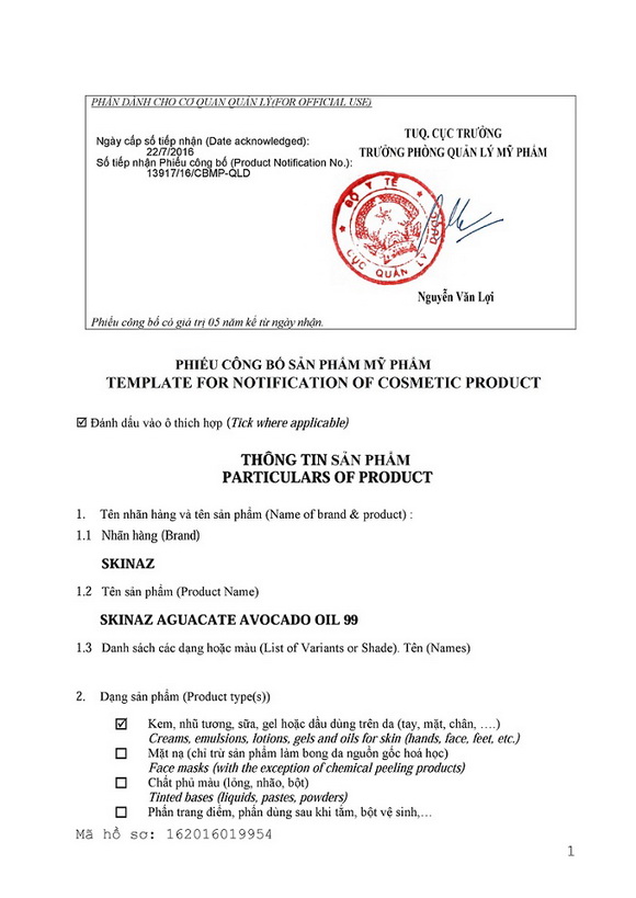 chung nhan chat luong tinh chat bo