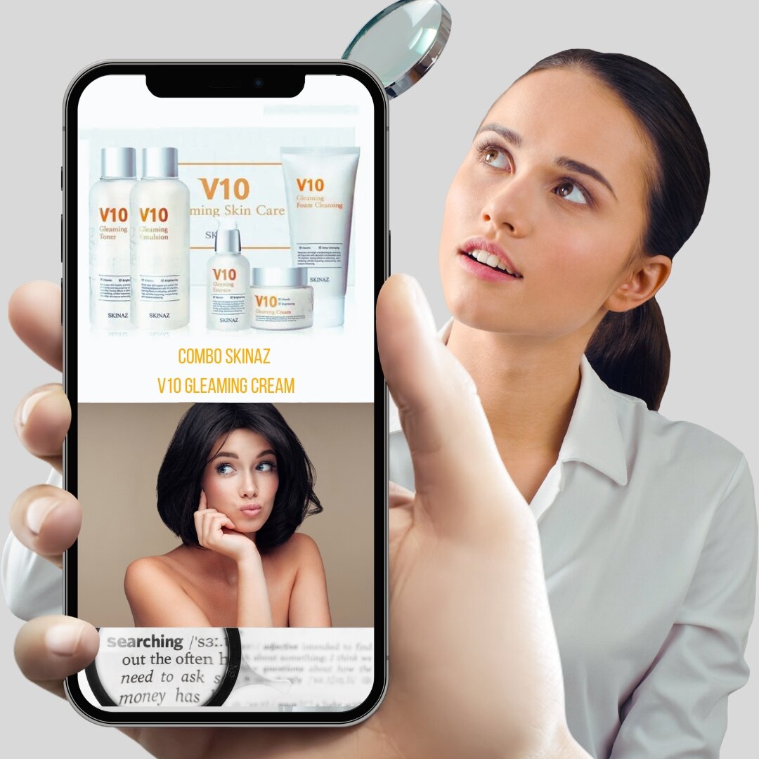 Combo Skinaz V10 Gleaming Cream Trọn bộ