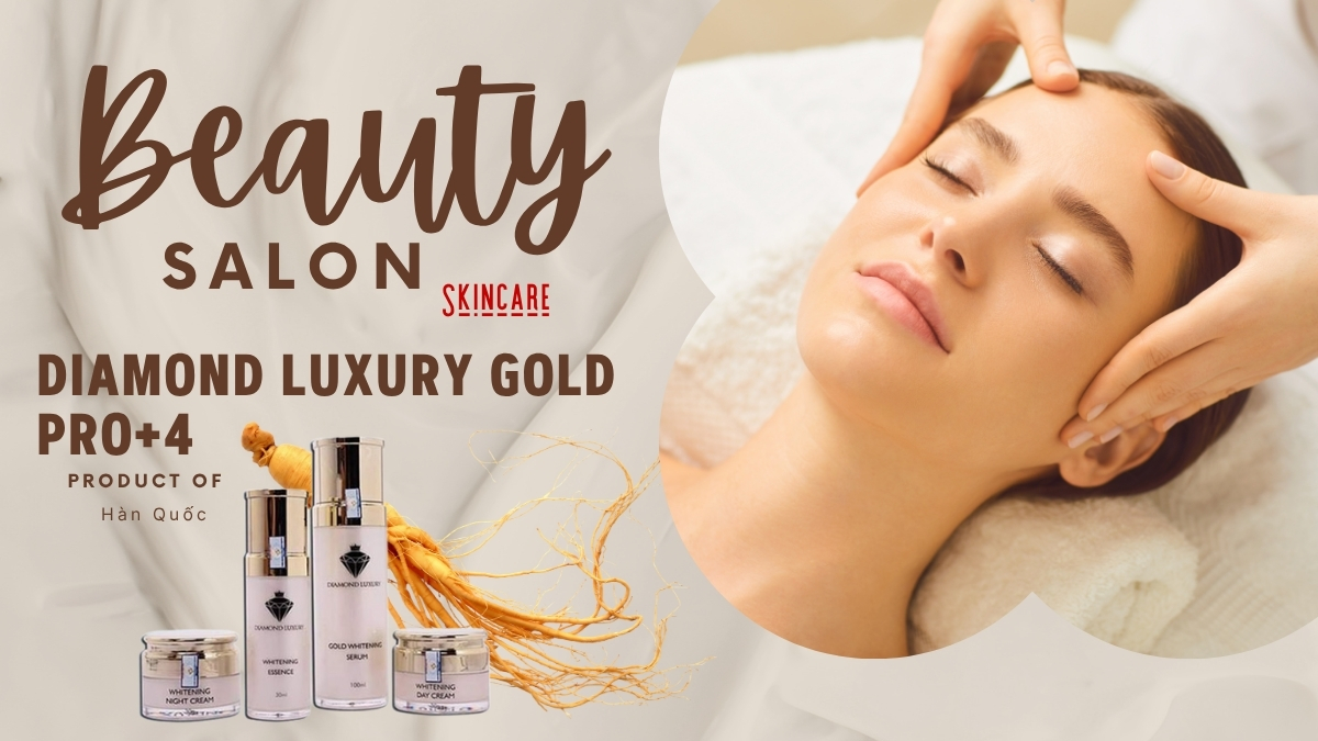 Bộ Kem Diamond Luxury Gold Pro/ 4 sản phẩm - Công nghệ Hàn Quốc