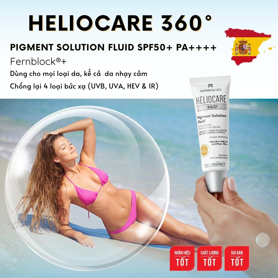 Giá Kem chống nắng Heliocare 360° Pigment Solution Fluid SPF50 bao nhiêu?