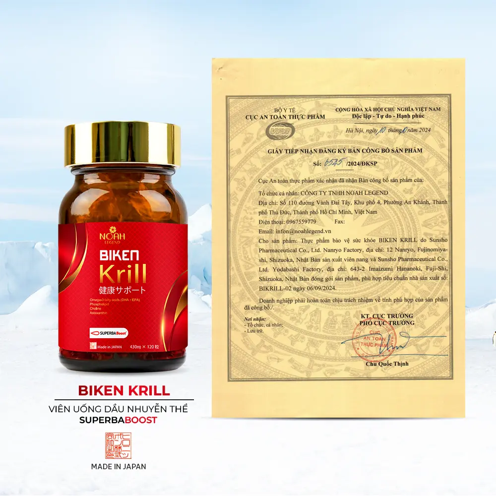 Giấy chứng nhận sản phẩm Biken Krill