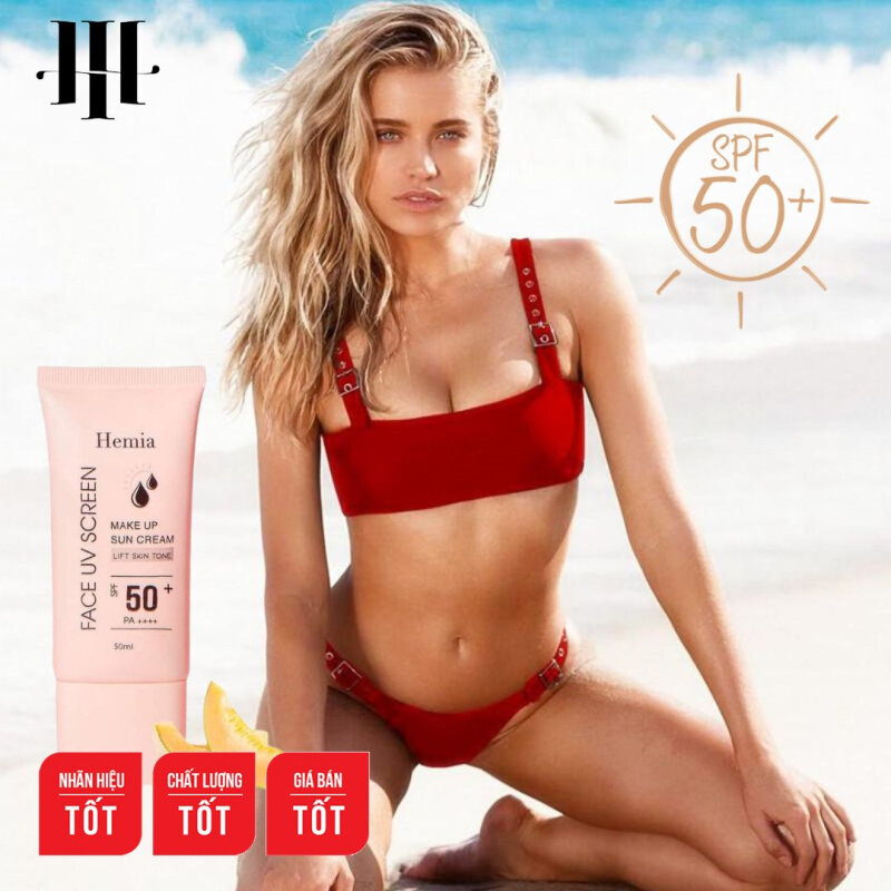 Kem chống nắng Hemia Hàn Quốc Make Up Sun Cream SPF 50+ PA++++