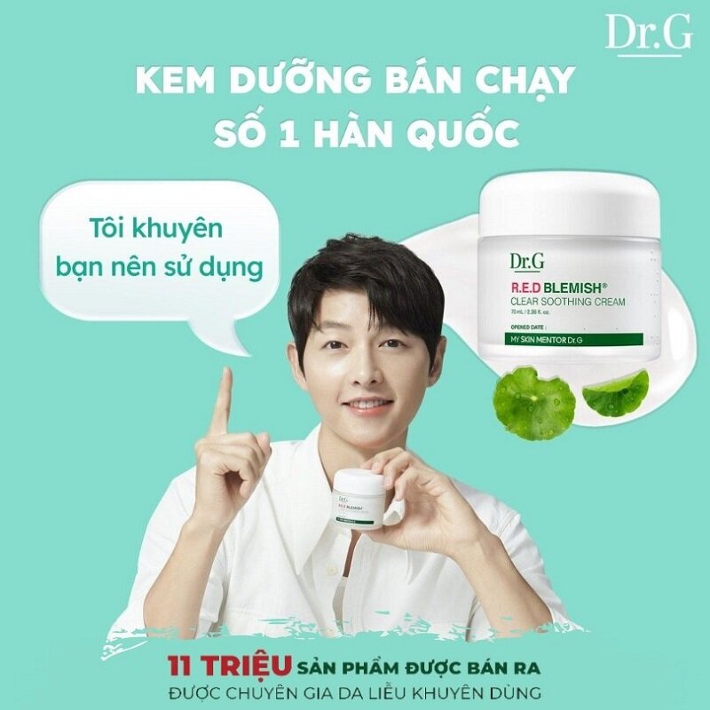 Dr G RED Blemish Clear Soothing Cream 70ml Mẫu mới 2023