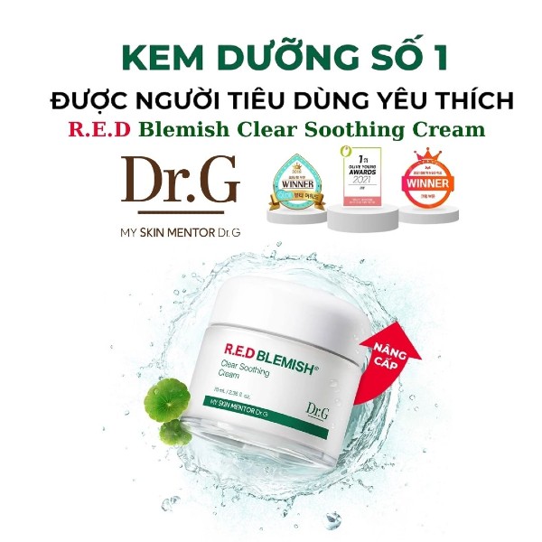 Kem Dưỡng Dr.G RED Blemish Clear Soothing Cream 70ml Kem Dưỡng Dr.G RED Blemish Clear Soothing Cream 70ml