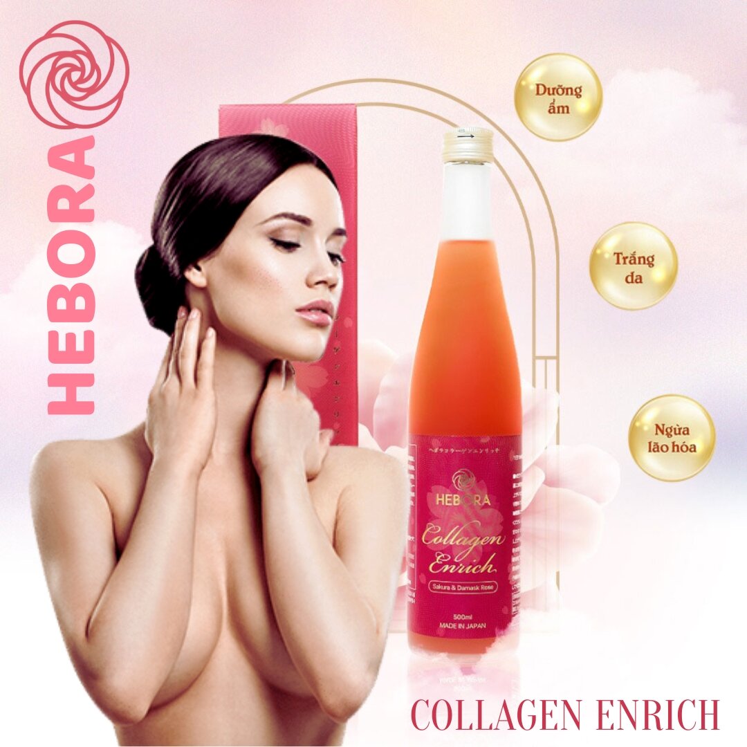 Nước uống Collagen Hebora Enrich 500ml Nhật Bản giá bao nhiêu?