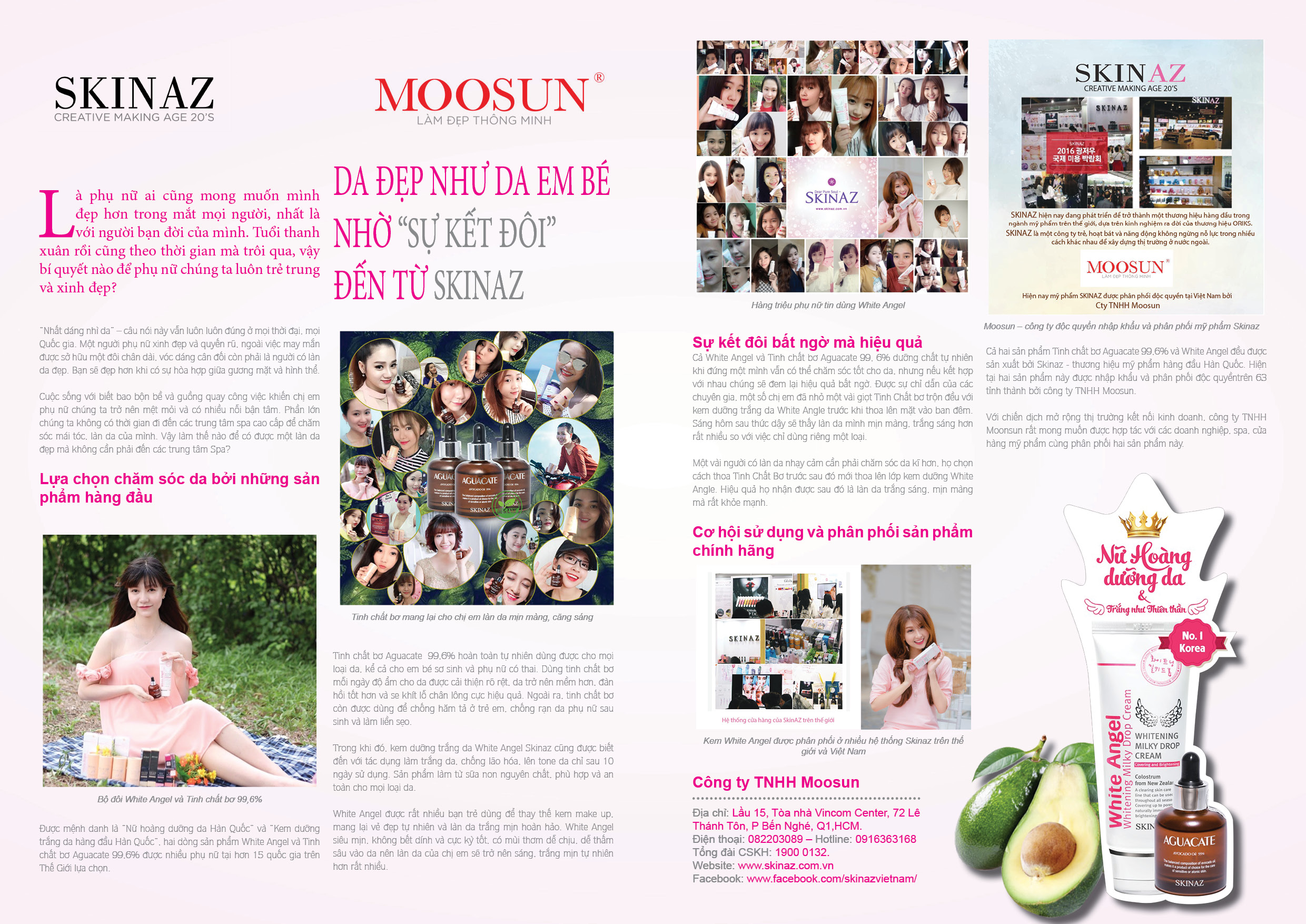 page combo cham soc da mat ban ngay skinaz