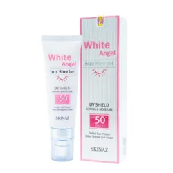 Kem Chống nắng  Skinaz White Angel Sun Sherbet - SPF 50 +,PA +++ mẫu mới 2023