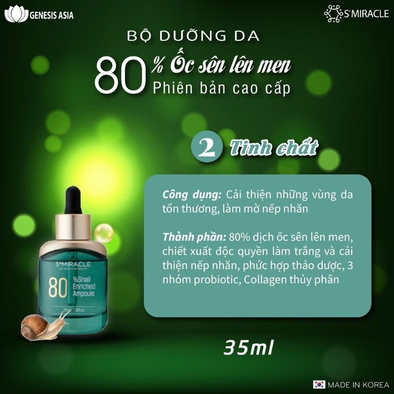 Tinh chất 80% Snail Enriched Ampoule