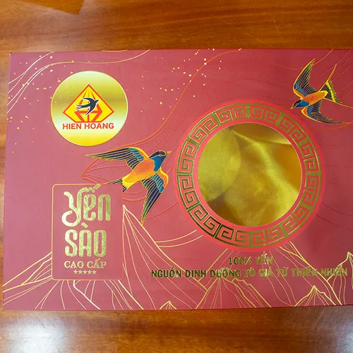 Hộp  quà tổ yến sào cao cấp Hiền Hoàng 100 gram