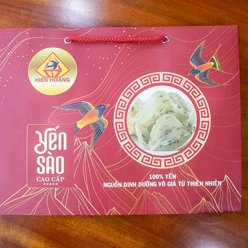Hộp  quà tổ yến sào cao cấp Hiền Hoàng 100 gram