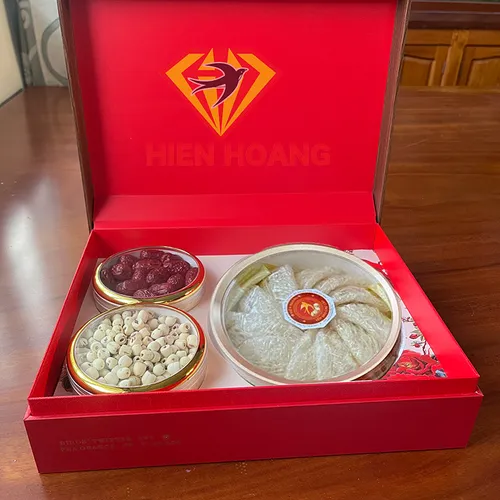 Hộp  quà tổ yến sào cao cấp Hiền Hoàng 100 gram - The best gift