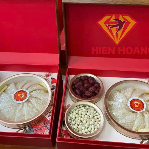 Hộp  quà tổ yến sào cao cấp Hiền Hoàng 100 gram - The best gift