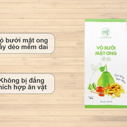 VỎ BƯỞI MẬT ONG SẤY DẺO - 100GR