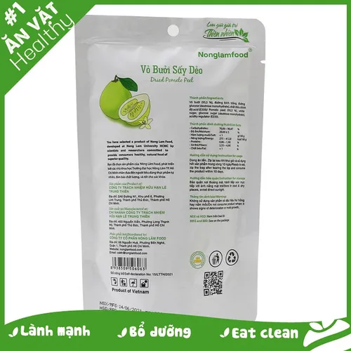 VỎ BƯỞI SẤY DẺO - 25GR