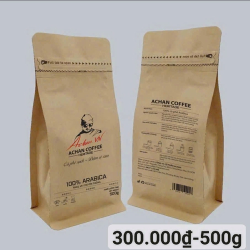 Cà Phê AChan 100% Arabica – Bột – 500g