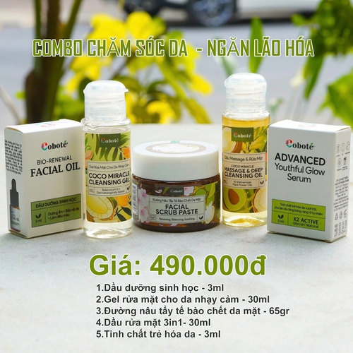 Combo Chăm Sóc Da Ngừa Lão Hóa Size Nhỏ – Coboté