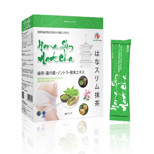 Trà Giảm Cân Hana Slim Matcha (thư pháp)| Chuyển hóa chất béo giảm cân an toàn.