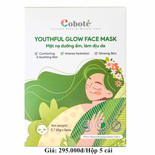 Hộp 5 Mặt Nạ Dưỡng Ẩm Làm Dịu Da – Coboté