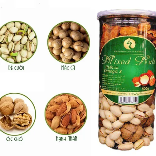 MIXED NUTS 4 HẠT CÒN VỎ | ĂN VẶT DINH DƯỠNG 
