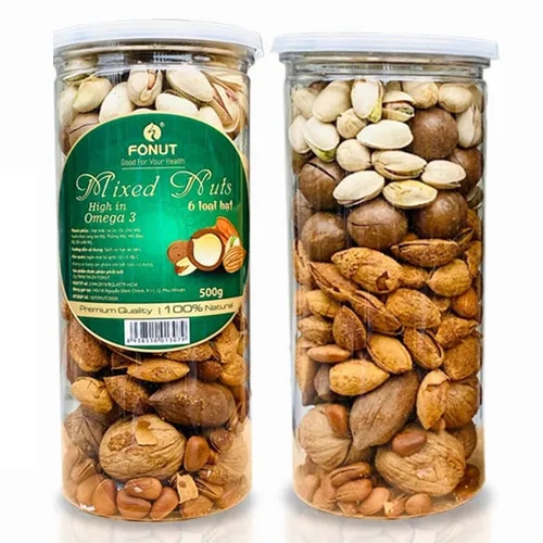 MIXED NUTS 6 HẠT CÒN VỎ | ĂN VẶT DINH DƯỠNG