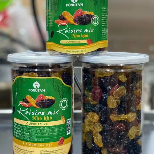 NHO CHILE 3 MÀU  | NHO SẤY KHÔNG ĐƯỜNG - 500G