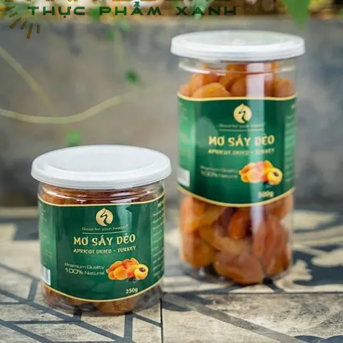 MƠ SẤY DẺO KHÔNG ĐƯỜNG – KHÔNG CHẤT BÉO, ÍT CALO 250G
