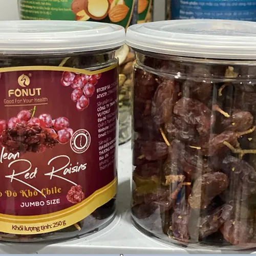 NHO CHILE ĐỎ  | SẤY KHÔNG ĐƯỜNG - 250G