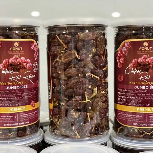 NHO CHILE ĐỎ  | SẤY KHÔNG ĐƯỜNG - 500G