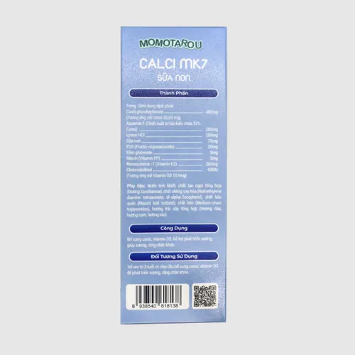 Siro Momotarou Calci MK7 Sữa non | Bổ sung canxi cho trẻ -200ML