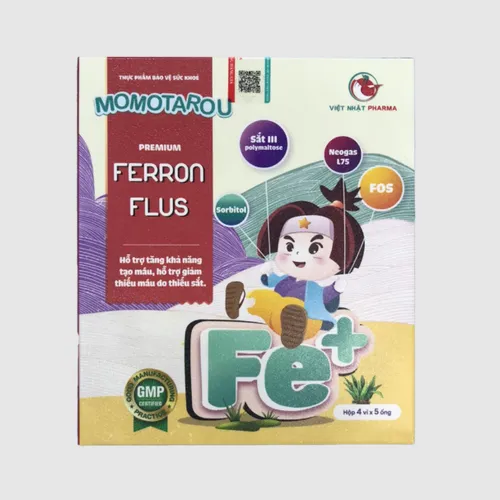 Siro Momotarou Premium Ferron Plus | Bổ máu, Bổ sung sắt và Vitamin cho trẻ nhỏ - 200ML